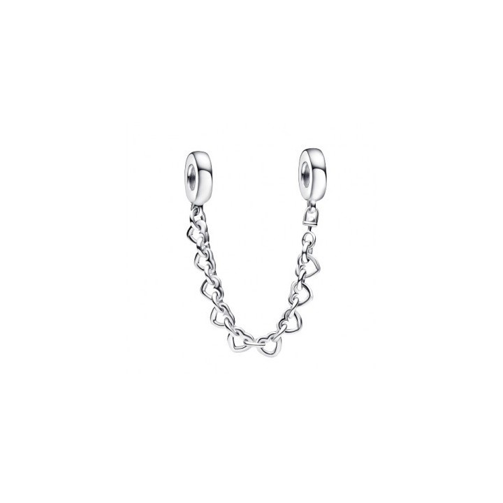 PANDORA CHARMS Mod. LINKED HEARTS SAFETY CHAIN - WW.792274C00-05 - Teknashop Ltd