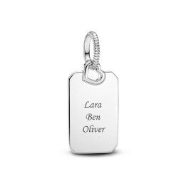 PANDORA CHARMS Mod. RECTANGULAR ENGRAVING CHARM - WW.398611C00 - Teknashop Ltd