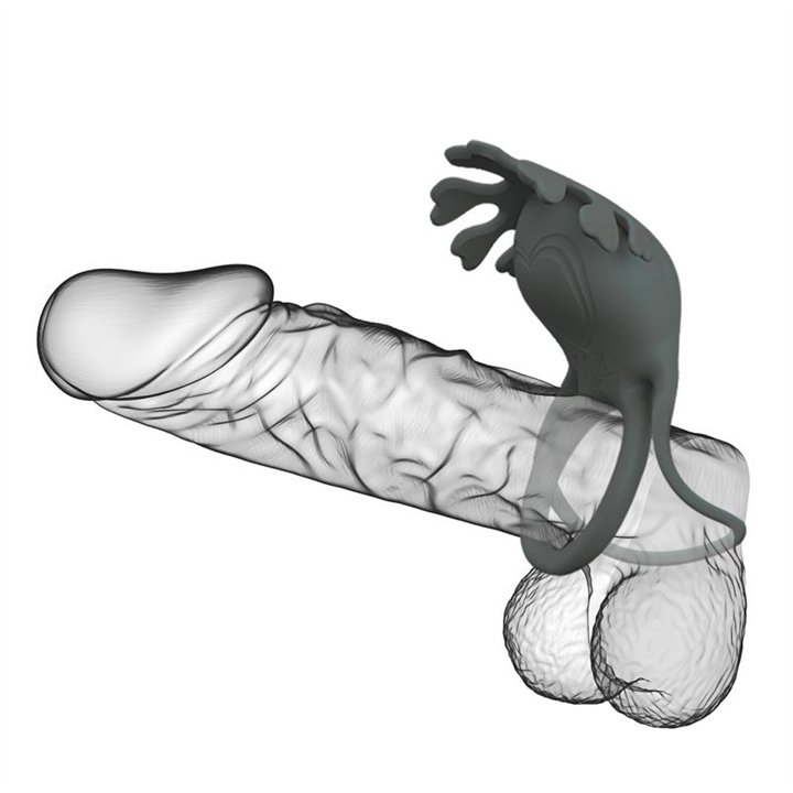 Ruben Vibrating Double Cock Ring - BI-210311-2 - Teknashop Ltd