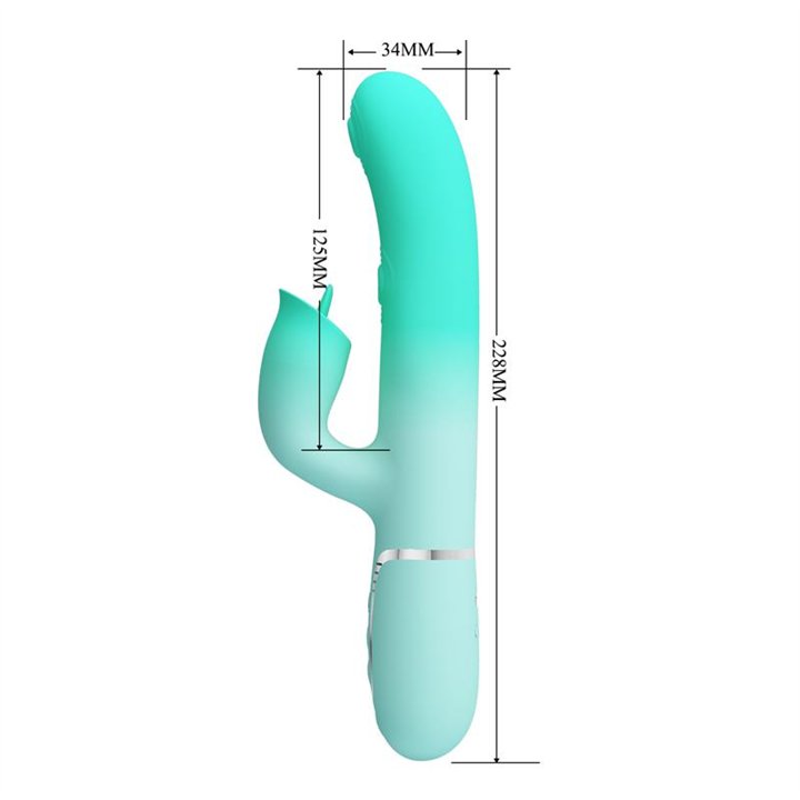 Gigi Rabbit Vibrator Thumping and Licking - BW-500035-4 - Teknashop Ltd