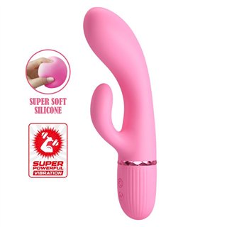 Marski Vibrator with Rabbit G Spot Pink - BW-500059 - Teknashop Ltd