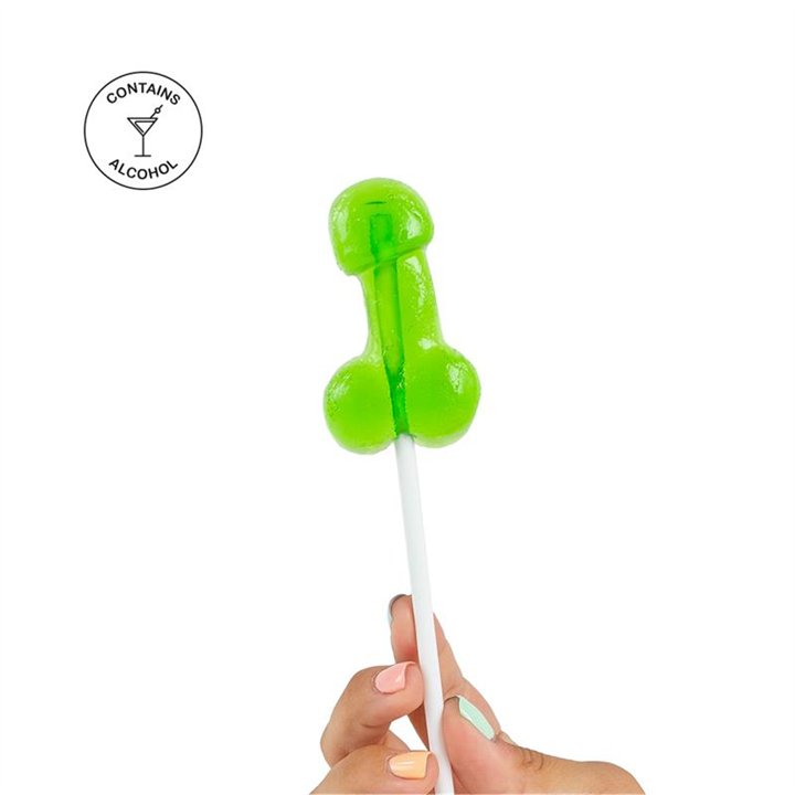 Penis Shaped Lollipop Caipirinha Flavor with Alcohol - F1732 - Teknashop Ltd