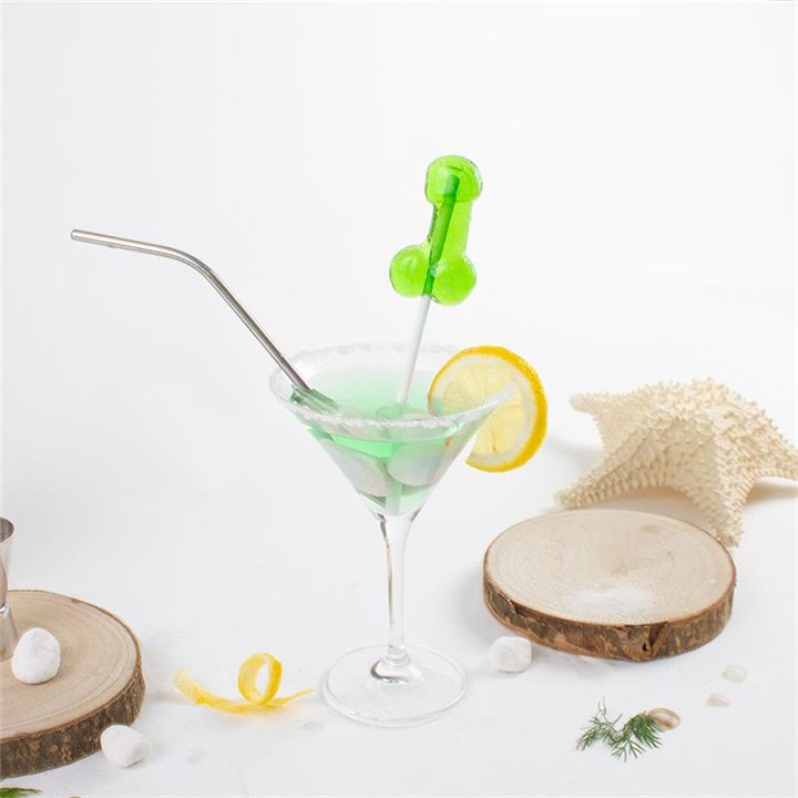 Penis Shaped Lollipop Caipirinha Flavor with Alcohol - F1732 - Teknashop Ltd