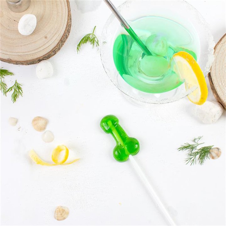 Penis Shaped Lollipop Caipirinha Flavor with Alcohol - F1732 - Teknashop Ltd