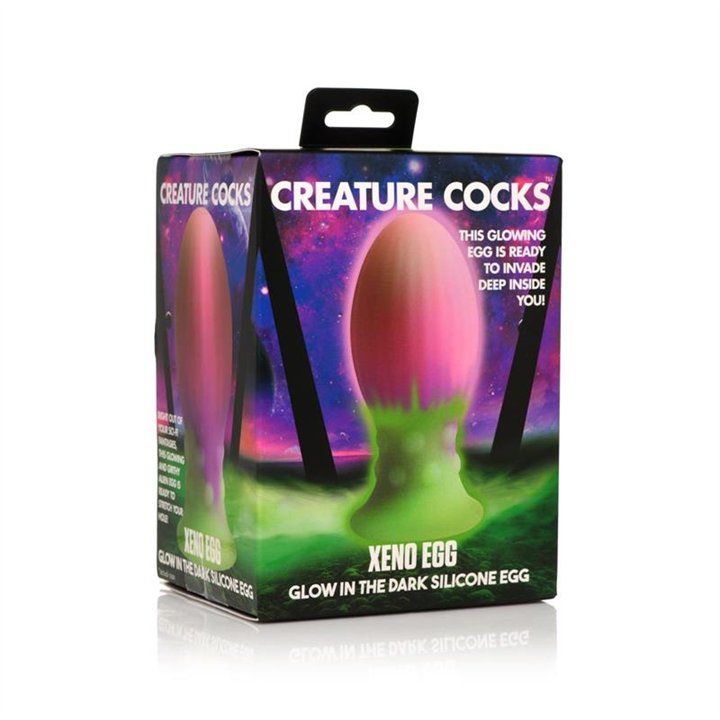 Glow-In-The-Dark Silicone Xeno Egg XL 6.9 - 848518049070 - Teknashop Ltd