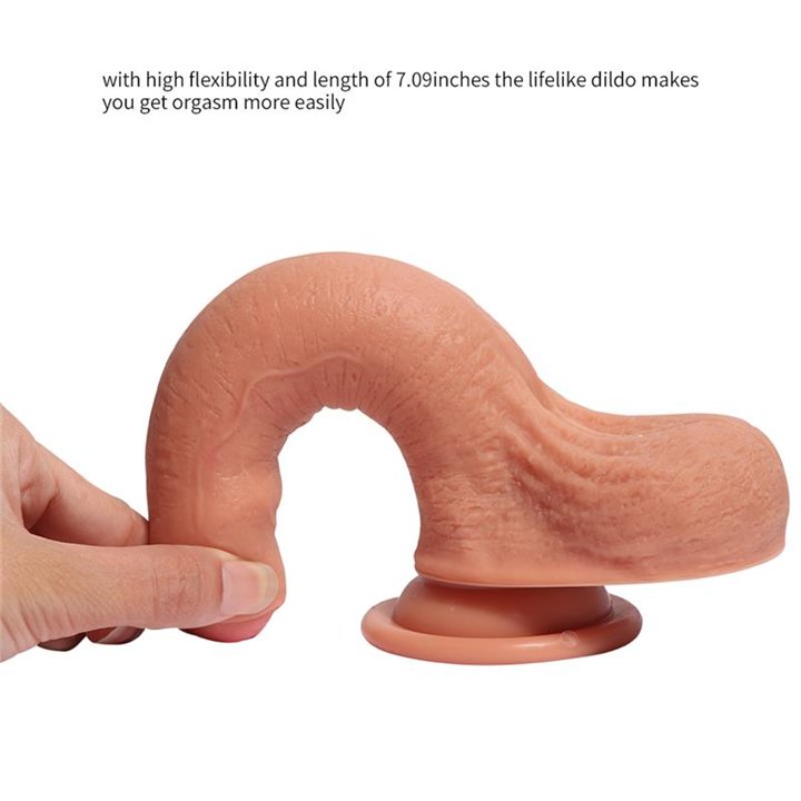 Dual Layer Silicone Dildo Azazel 18 cm - SQ-WBD10010 - Teknashop Ltd