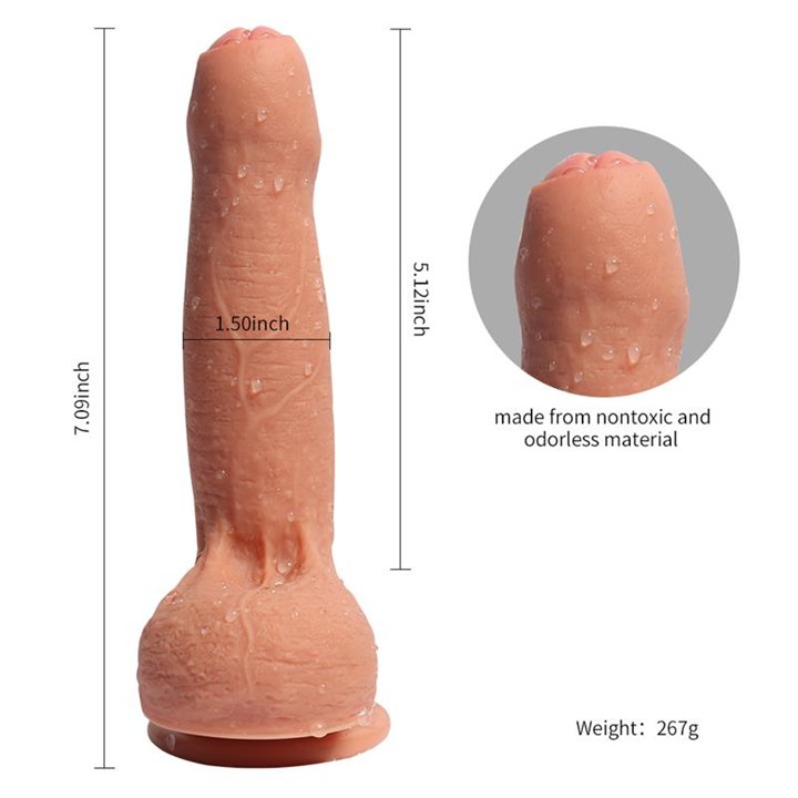 Dual Layer Silicone Dildo Azazel 18 cm - SQ-WBD10010 - Teknashop Ltd