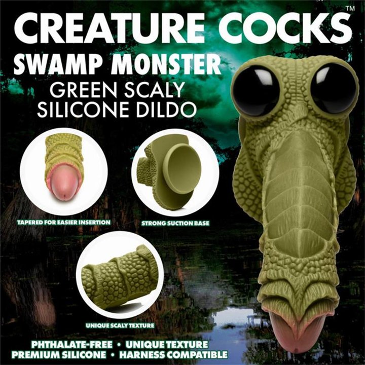 Scaled Swamp Monster Dildo 9.4 - 848518048905 - Teknashop Ltd
