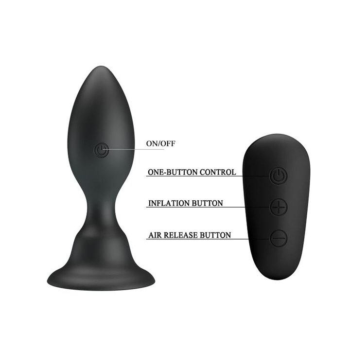 Vibrating Butt Plug - BI-040076W-MR - Teknashop Ltd
