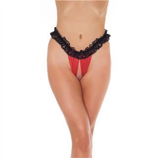 Open Briefs Black and Red One Size - R1224 - Teknashop Ltd