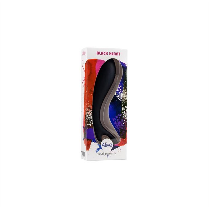 Butt Stimulator Black Heart - A-20499 - Teknashop Ltd