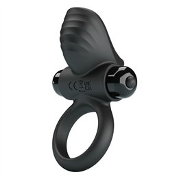 PRETTY LOVE - ADRIEN VIBRATING PENIS RING 10 FUNCTIONS BLACK - D-246038 - Teknashop Ltd
