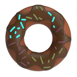 PRETTY LOVE - SUPER DONUT PENIS RING BROWN - D-246042 - Teknashop Ltd