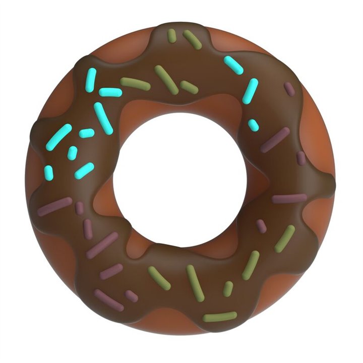 PRETTY LOVE - SUPER DONUT PENIS RING BROWN - D-246042 - Teknashop Ltd
