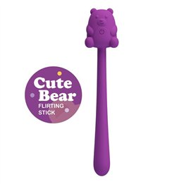 PRETTY LOVE - CUTE BEAR FLIRTING STICK RECHARGEABLE VIBRATOR - D-246029 - Teknashop Ltd