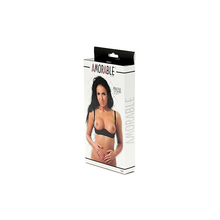 1/4 Cup Bra Black - R1394.1 - Teknashop Ltd