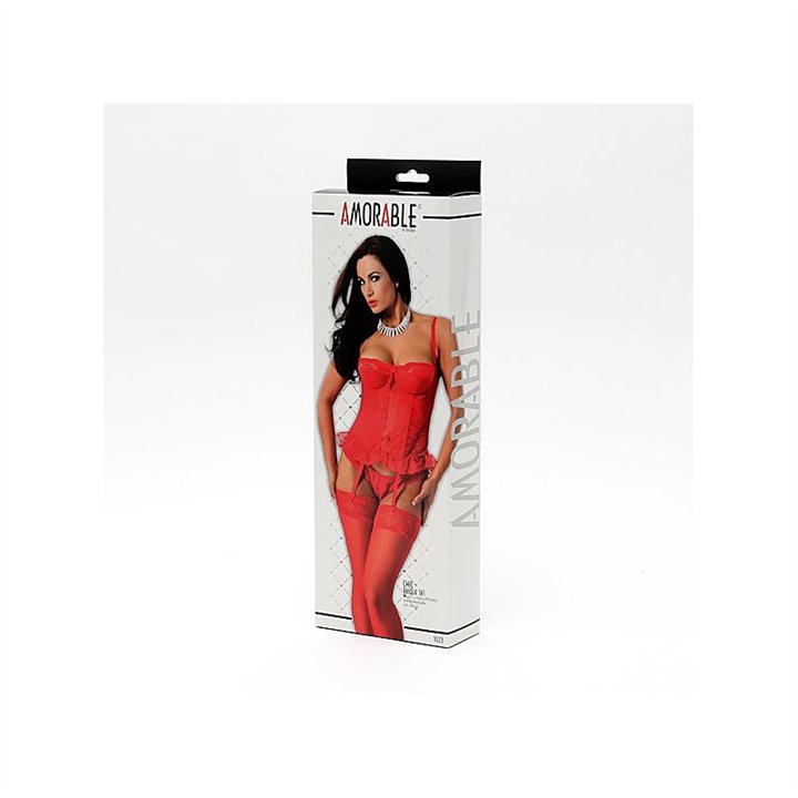 Basque and Stockings Red - R1023.3 - Teknashop Ltd