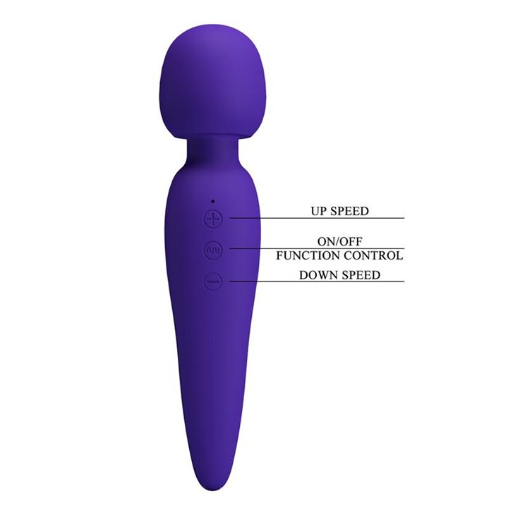 Meredith Massager Wand Violet - BI-014668-3 - Teknashop Ltd