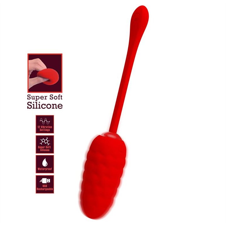 Marina Vibrating Egg Red - BI-014708-2 - Teknashop Ltd