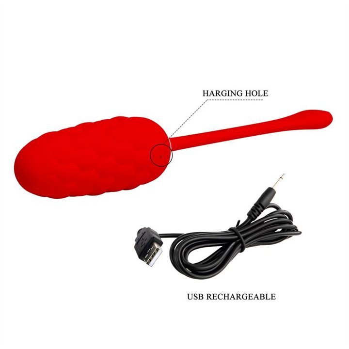 Marina Vibrating Egg Red - BI-014708-2 - Teknashop Ltd