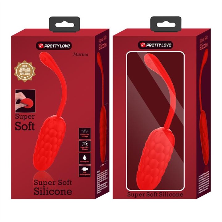 Marina Vibrating Egg Red - BI-014708-2 - Teknashop Ltd
