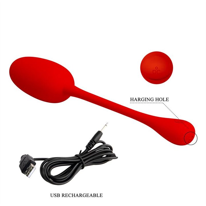 Knucker Vibrating Egg Red - BI-014786-2 - Teknashop Ltd