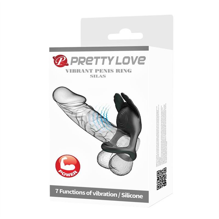 Silas Vibrating Penis Ring Black - BI-210318 - Teknashop Ltd