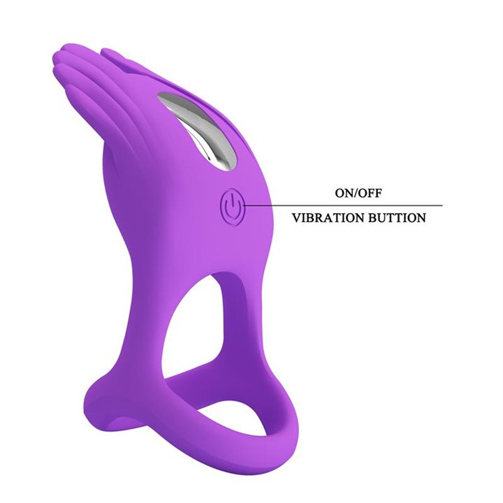 Silas Vibrating Penis Ring Purple - BI-210318-1 - Teknashop Ltd