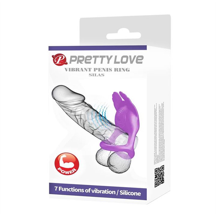 Silas Vibrating Penis Ring Purple - BI-210318-1 - Teknashop Ltd