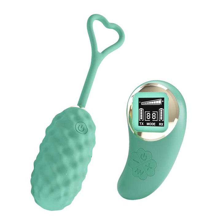 Vivian Vibrating Egg with Digital Screen Remote Control Green - BI-300027W-LED-1 - Teknashop Ltd