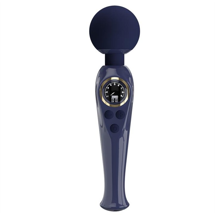 Skyler Massager Wand with Digital Screen Blue - BW-055016LED-1 - Teknashop Ltd