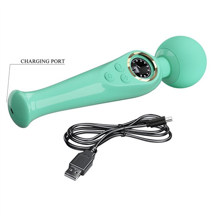 Skyler Massager Wand with Digital Screen Green - BW-055016LED-2 - Teknashop Ltd