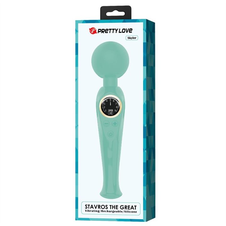 Skyler Massager Wand with Digital Screen Green - BW-055016LED-2 - Teknashop Ltd