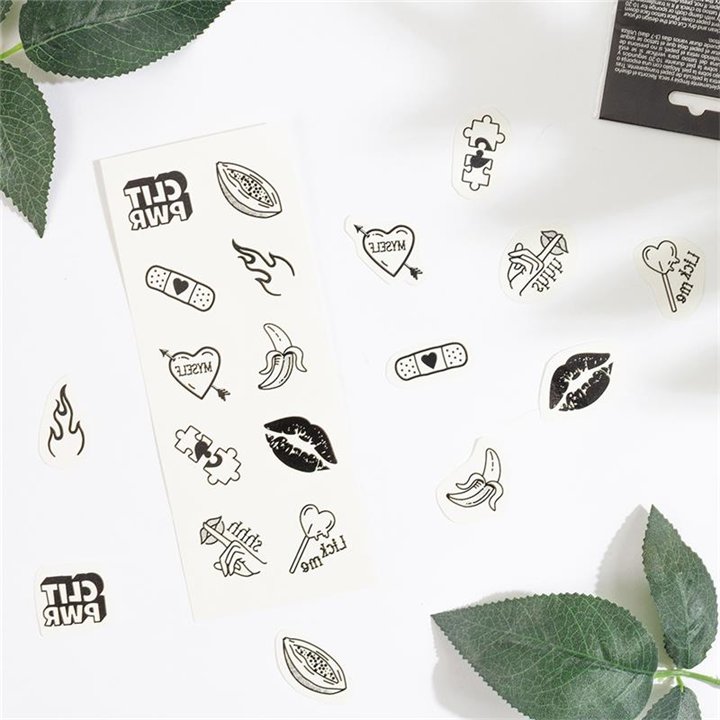 10 temporary Tattoos Candy Collection - F6258 - Teknashop Ltd