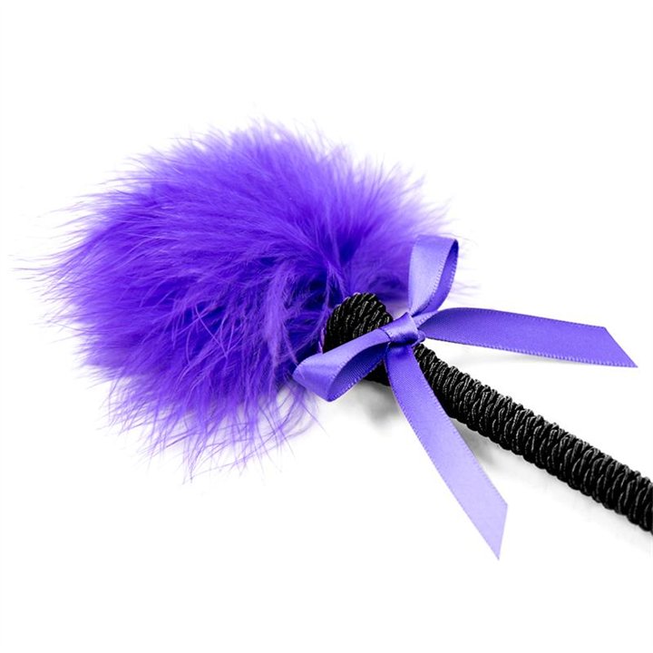 Feather Tickler with Bow 25 cm Purple - 843658379638 - Teknashop Ltd