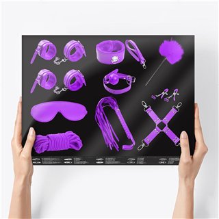 Bondage Set 10 Pieces Purple - IB-623 - Teknashop Ltd