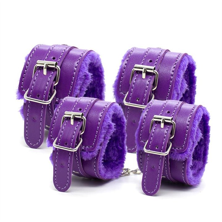 Bondage Set 10 Pieces Purple - IB-623 - Teknashop Ltd