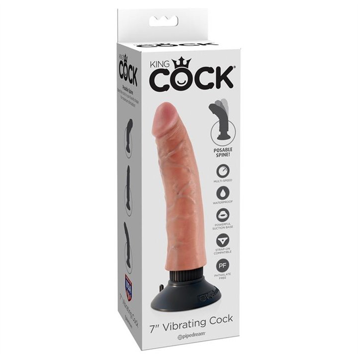 Reaslitic Dildo with Vibration 7 - PD-5402-21 - Teknashop Ltd