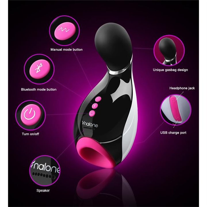 Masturbador Oxxy Black & Fuchsia - VS-VR 30 - Teknashop Ltd