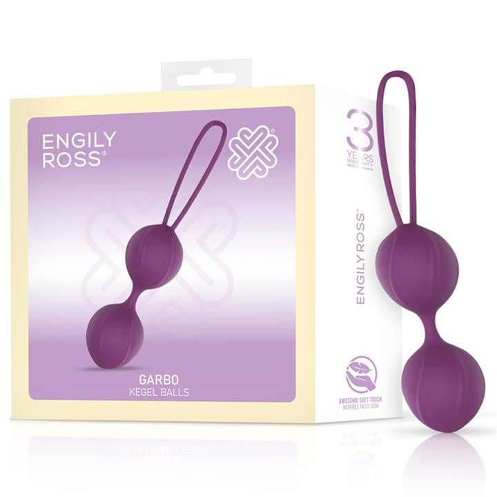Garbo Double Kegel Ball Silicone Purple - ER69650 - Teknashop Ltd