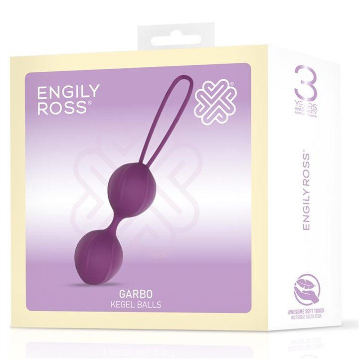 Garbo Double Kegel Ball Silicone Purple - ER69650 - Teknashop Ltd