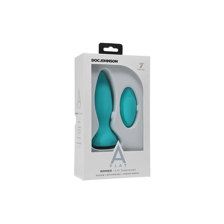 Vibrating and Rotating Butt Plug Rimmer Experienced Turquoise - 782421075705 - Teknashop Ltd
