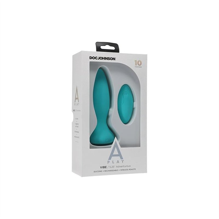 Vibrating Butt Plug Vibe Adventurous Turquoise - 782421075620 - Teknashop Ltd