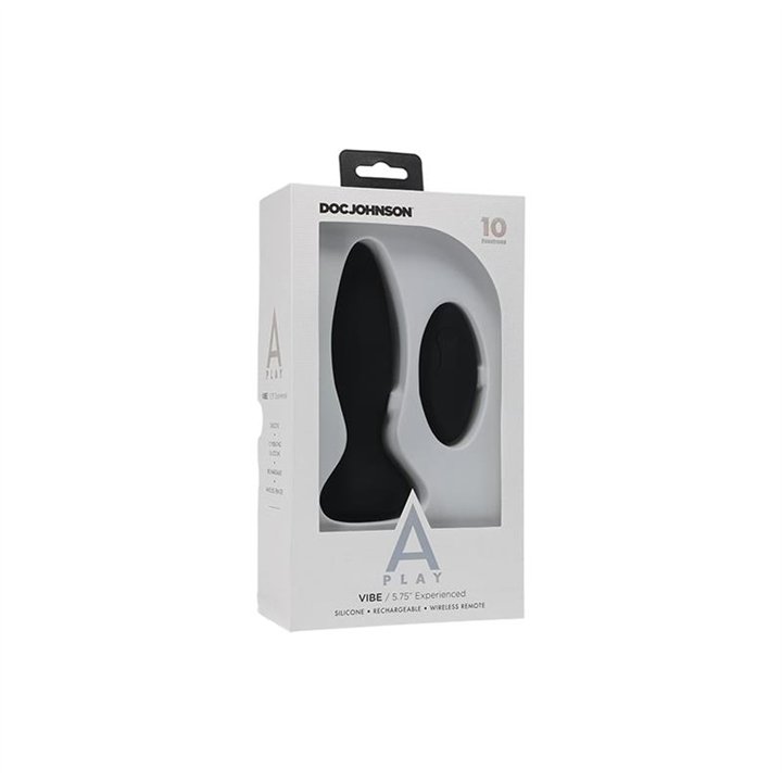 Vibrating Butt Plug Vibe Experienced Black - 782421075637 - Teknashop Ltd