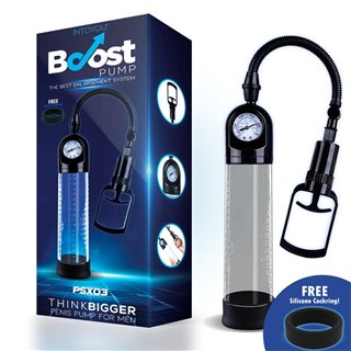 Manual Penis Pump with Valve PSX03 Crystal - BO-078 - Teknashop Ltd