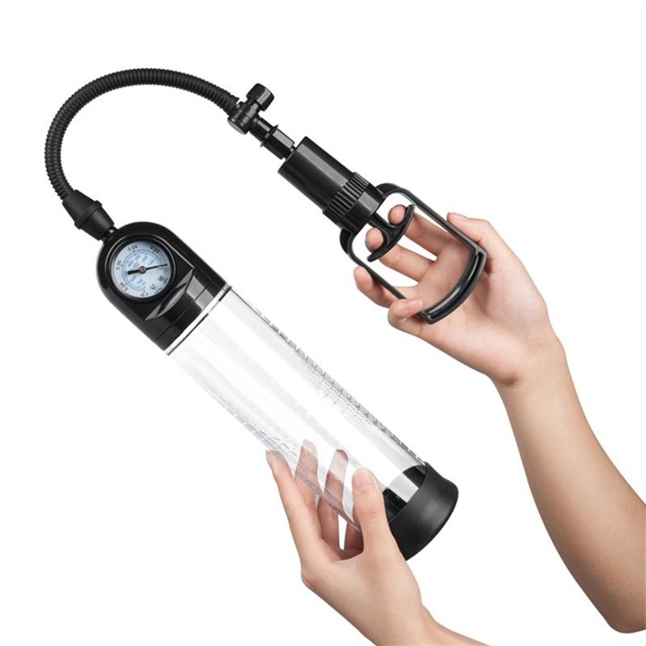 Manual Penis Pump with Valve PSX03 Crystal - BO-078 - Teknashop Ltd