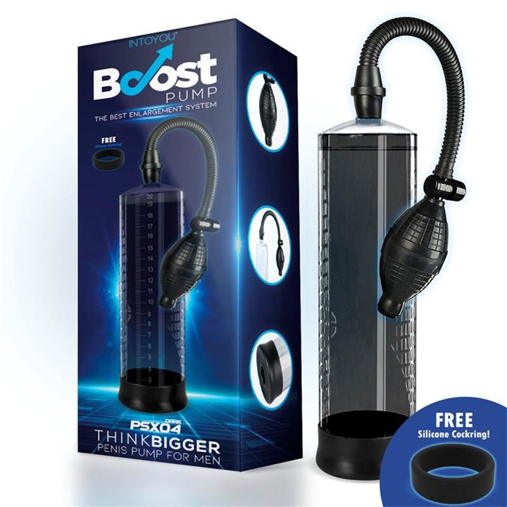 Manual Penis Pump PSX04 Dark - BO-089 - Teknashop Ltd