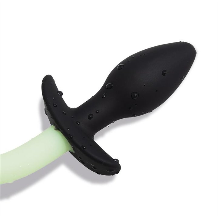 Glow in the Dark Dog Tail Butt Plug - SL-149 - Teknashop Ltd