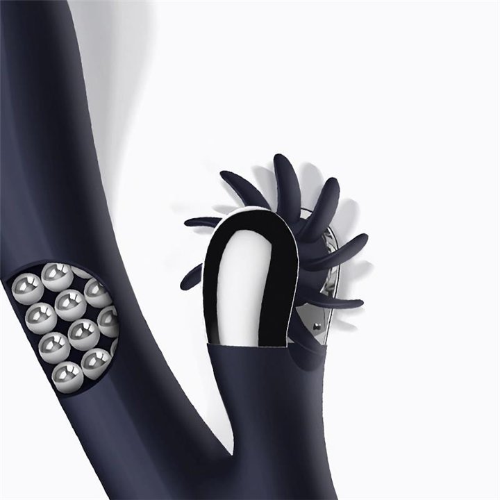Royalspace Vibe with Rotating Tongues and 360º Internal Beads Blue - U-548 - Teknashop Ltd