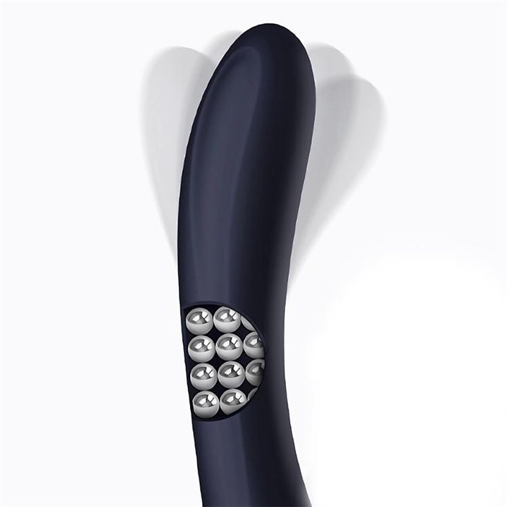 Royalspace Vibe with Rotating Tongues and 360º Internal Beads Blue - U-548 - Teknashop Ltd